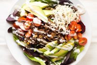 Loaded Taco Salad with Avocado and Cilantro Lime Dressing