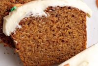 Moist Carrot Loaf with Cream Cheese Frosting