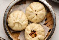 No-Yeast Stuffed Bao Buns: Steamed or Crispy Pan-Fried