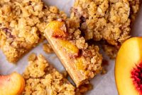 Brown Butter Peach Crumble Bars Recipe