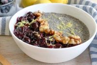 Overnight Blueberry Chia Seed Pudding