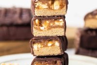 Homemade Snickers-Style Protein Bar Recipe