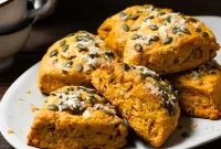 Savory Pumpkin Cheddar Scones