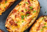 Crispy Air Fryer Twice-Baked Potatoes