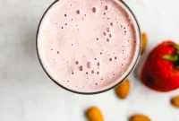 Creamy Dairy-Free Strawberry Almond Smoothie Recipe