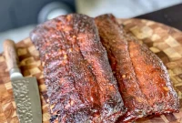 Sweet and Spicy Bourbon Ribs with Sticky Glaze