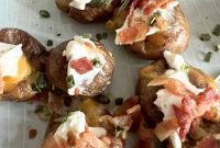 Crispy Mini Baked Potatoes with Garlic and Herbs