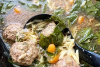 Slow Cooker Italian Wedding Soup with Mini Meatballs