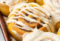 Homemade Pumpkin Cinnamon Rolls with Maple Glaze