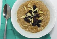 Creamy Steel-Cut Oats with Dried Cherries and Almonds Recipe