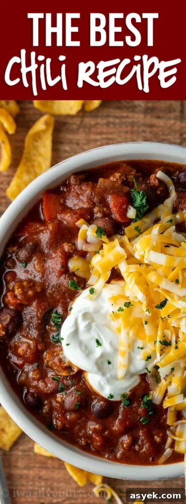 Homemade Chili Recipe from Scratch - Authentic Chili Con Carne 8 OMG! Craving this BEST Chili Recipe!