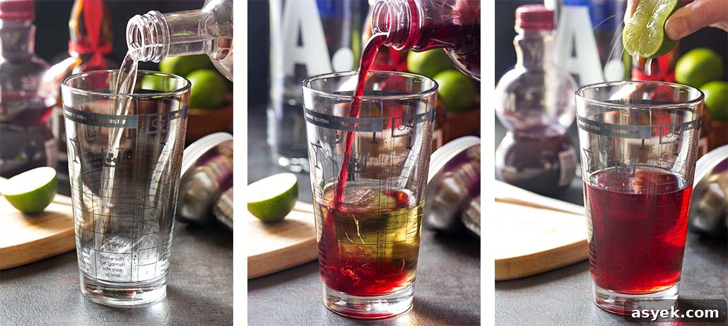 Pomegranate Vodka Martini Recipe: Classic Cocktail 5 Step by step on how to make the recipe.