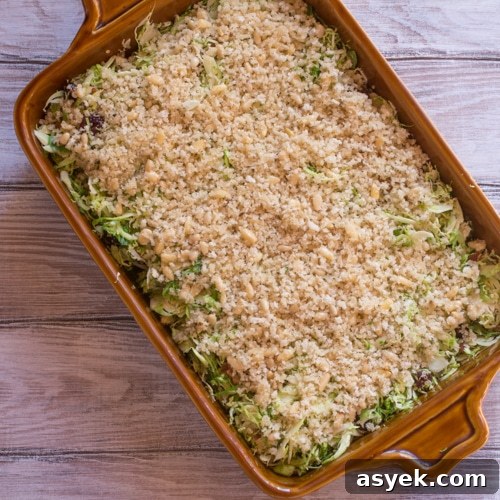 A gratin about to go into the oven.