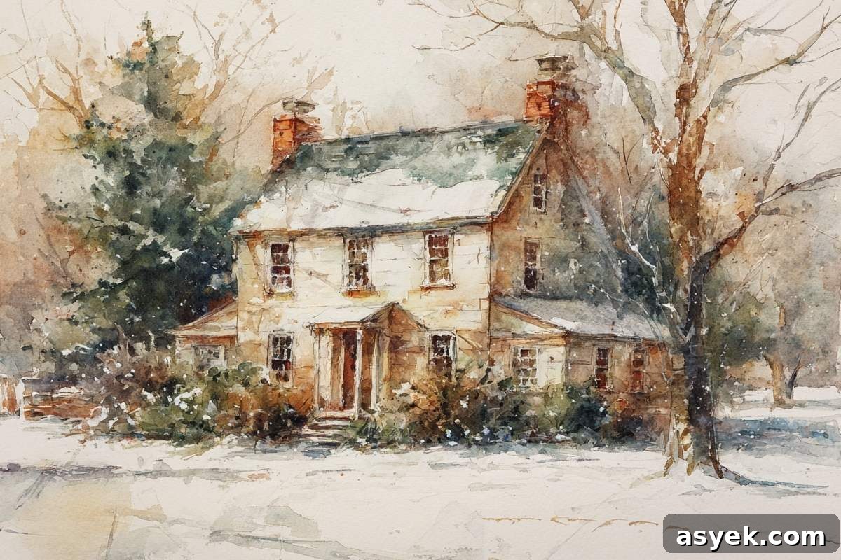 Why You Should Stop Rushing Christmas and Savor the Season 3 farmhouse in winter.