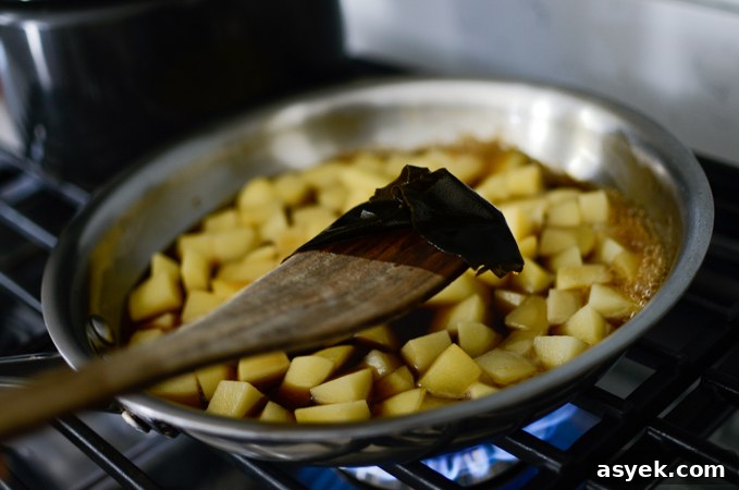 Korean Braised Potatoes (Gamja Jorim) Recipe 5 Sea kelp is added to bring umami flavor to gamja jorim.