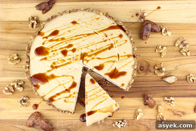 Vegan Maple Cream Tart Recipe with Silky Filling and Crunchy Crust 4 Raw No Bake Maple Cream Cake