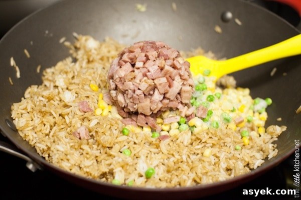 Secret Ingredient Ham Fried Rice from thelittlekitchen.net Secret Ingredient Ham Fried Rice from thelittlekitchen.net