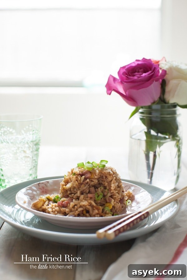 Secret Ingredient Ham Fried Rice from thelittlekitchen.net Secret Ingredient Ham Fried Rice from thelittlekitchen.net