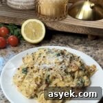 Creamy Boursin Chicken Orzo Bake