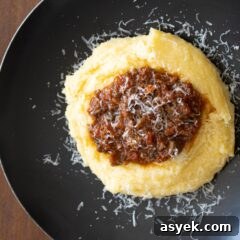 Mushrooms, Sausage Ragu With Polenta