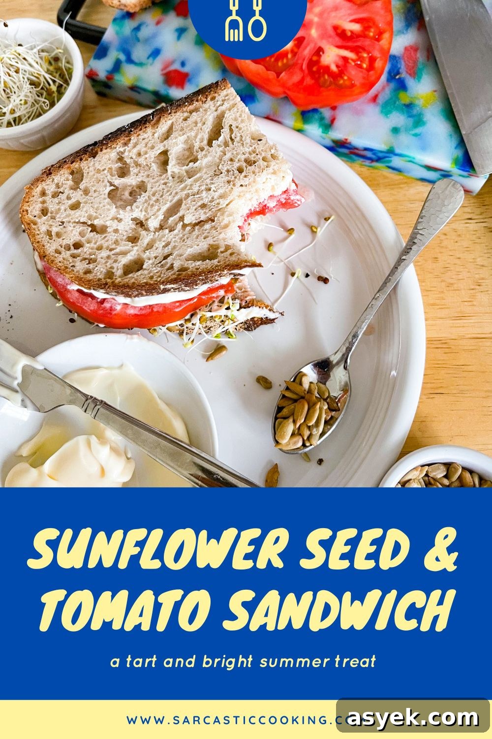 sunflower seed and tomato sandwich | sarcastic cooking