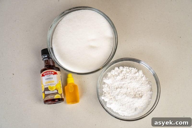 Ingredients for this hard candy recipe