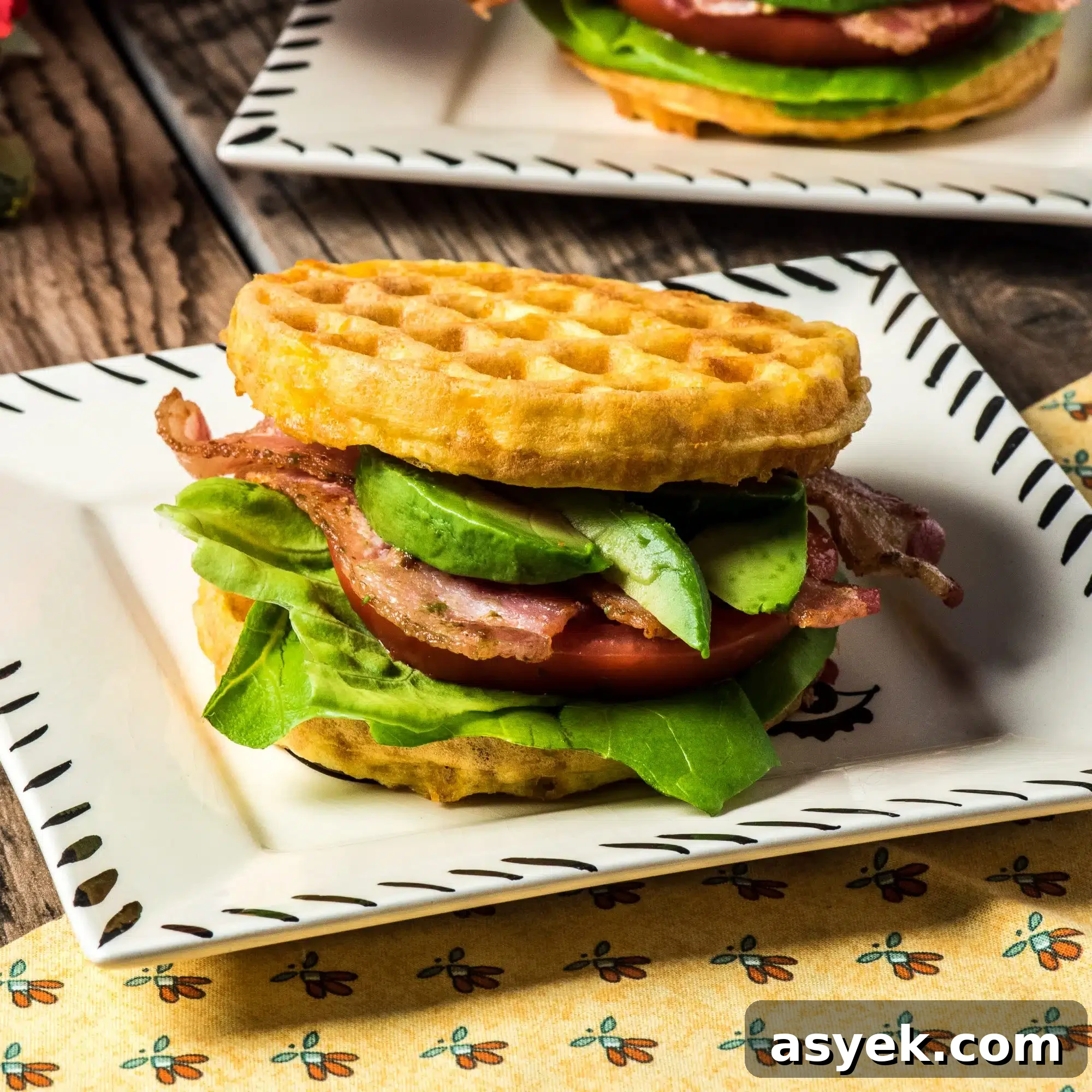 Chaffle close-up