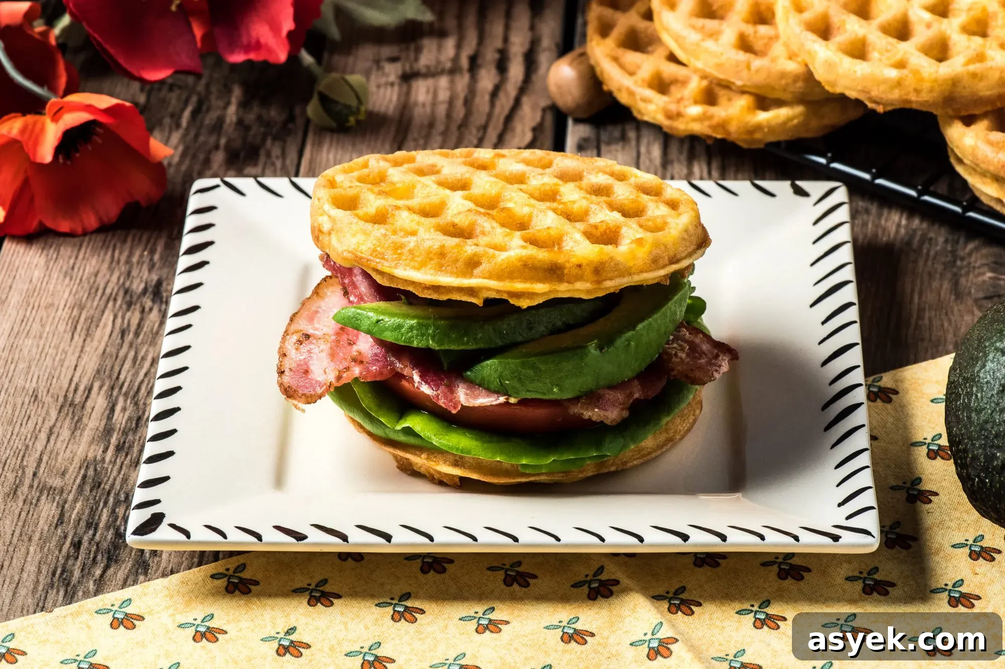 Finished BLT Chaffle