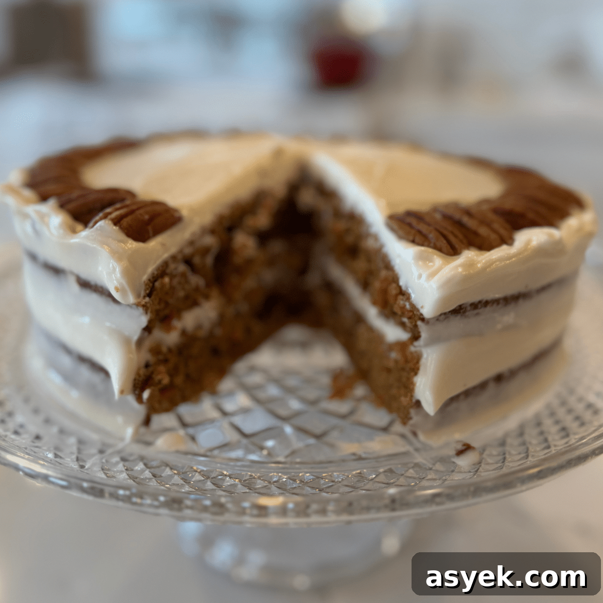 Sourdough carrot cake with cream cheese frosting