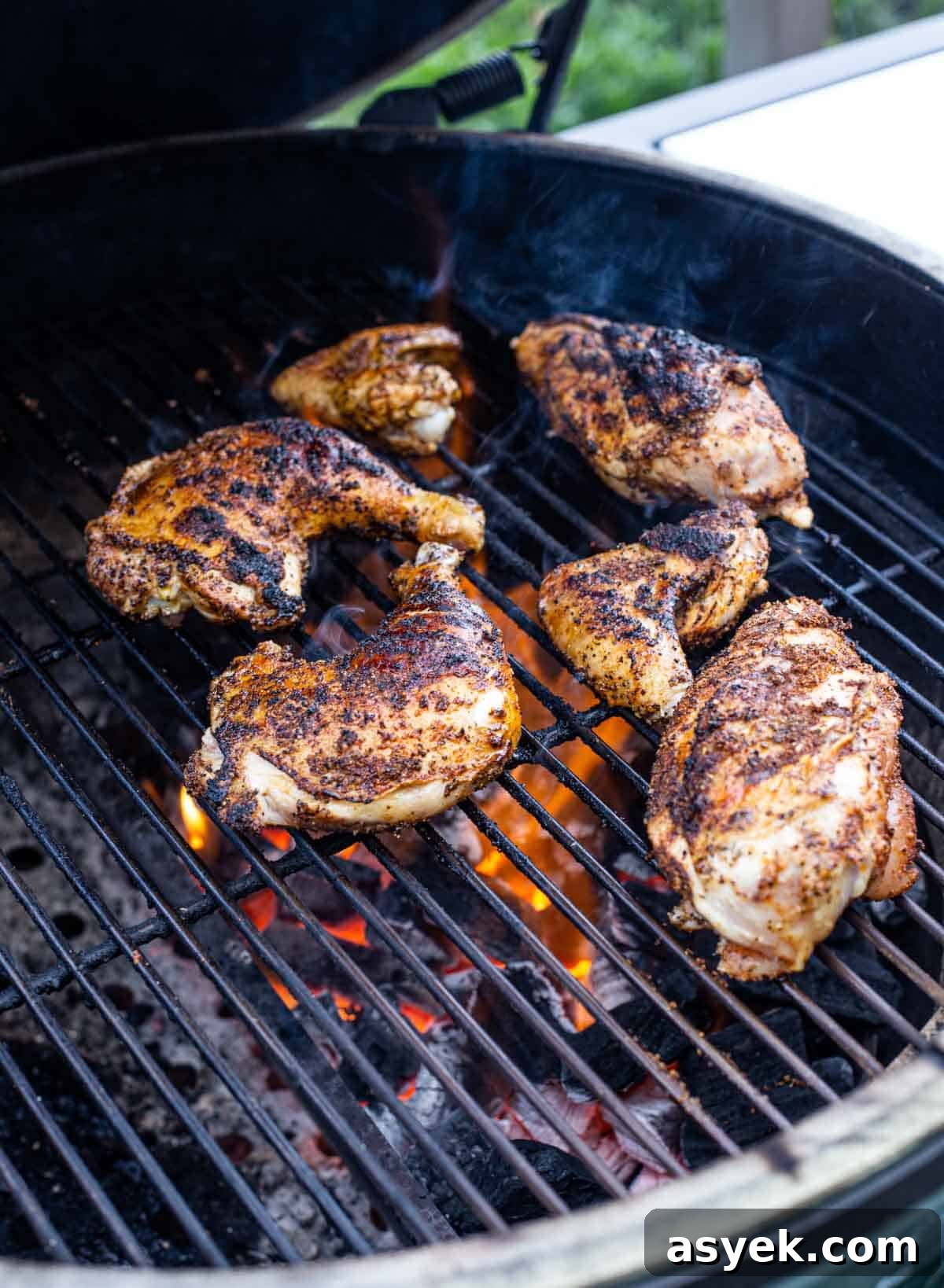 Grilled Chicken on the grill