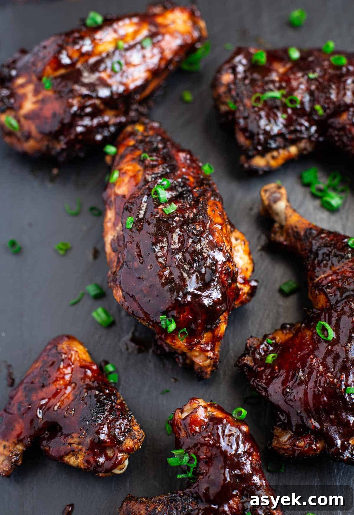 Grilled and Glazed Chicken on a serving platter