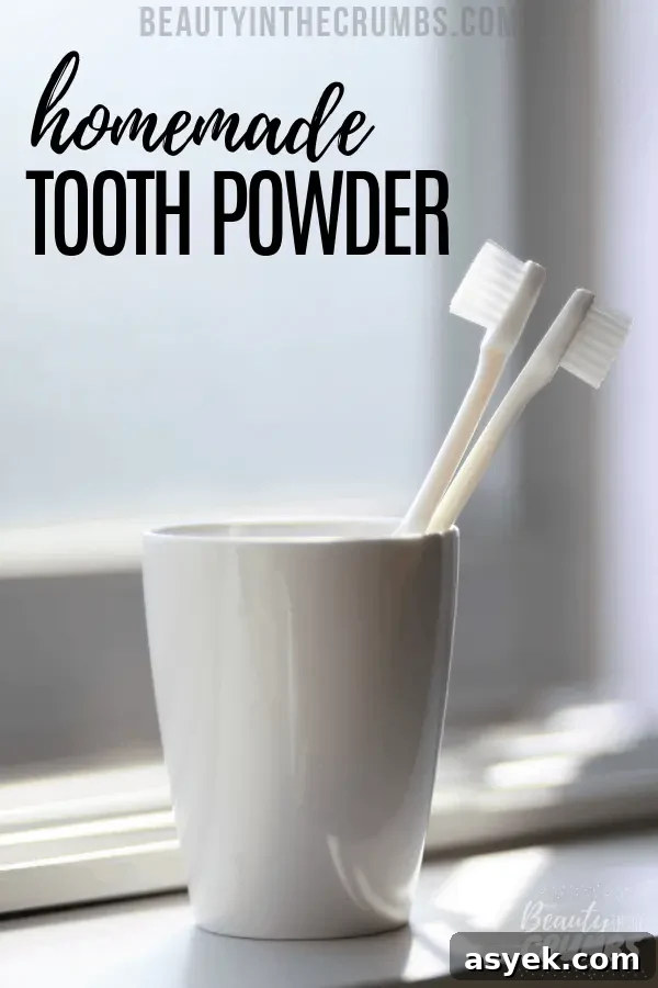 homemade tooth powder recipe