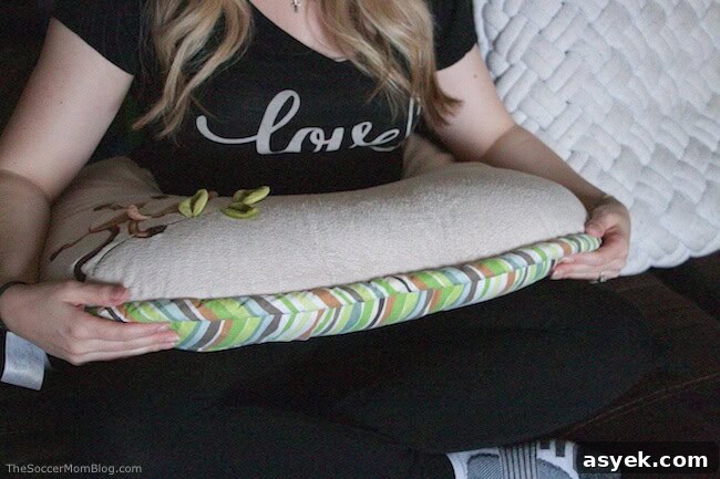 Using a Boppy nursing pillow