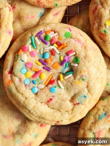 soft and chewy sprinkle sugar cookies