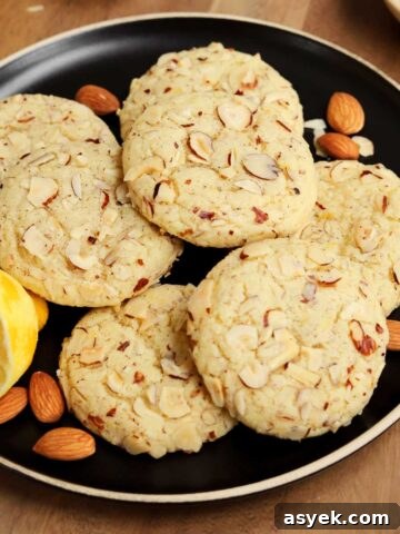 lemon almond cookies