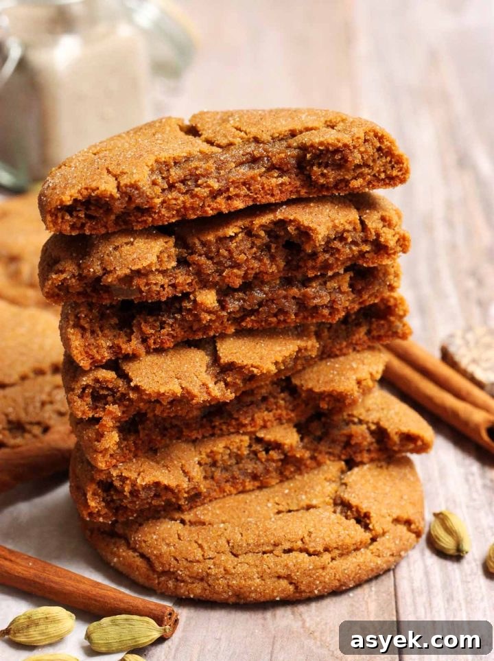 chai molasses cookies