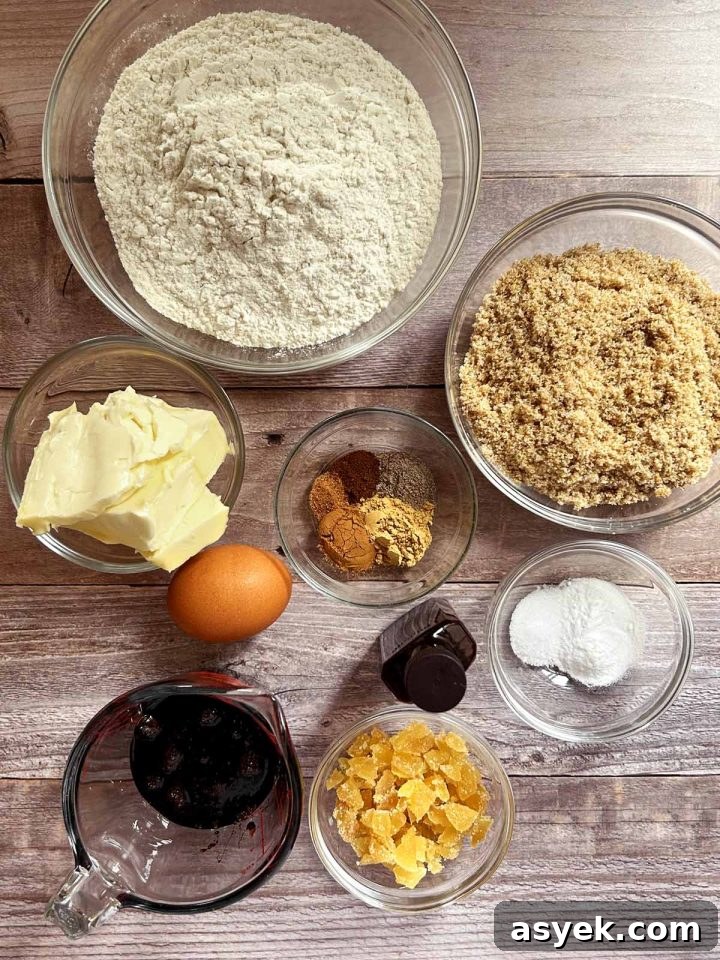 chai molasses cookies ingredients