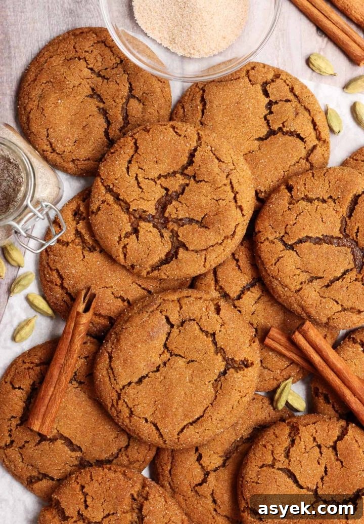 chai molasses cookies