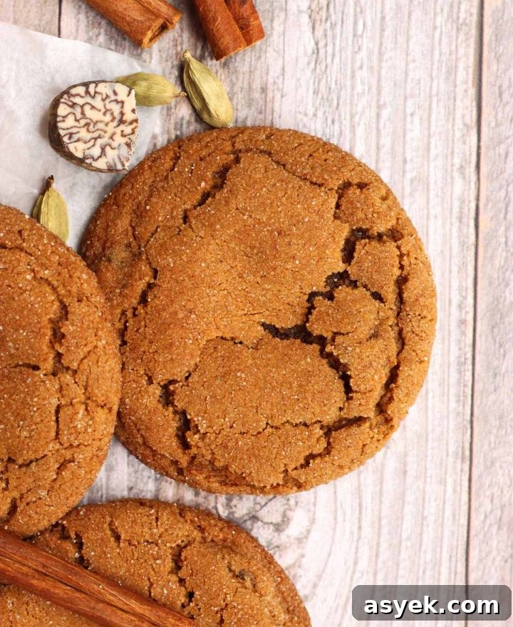 chai molasses cookies