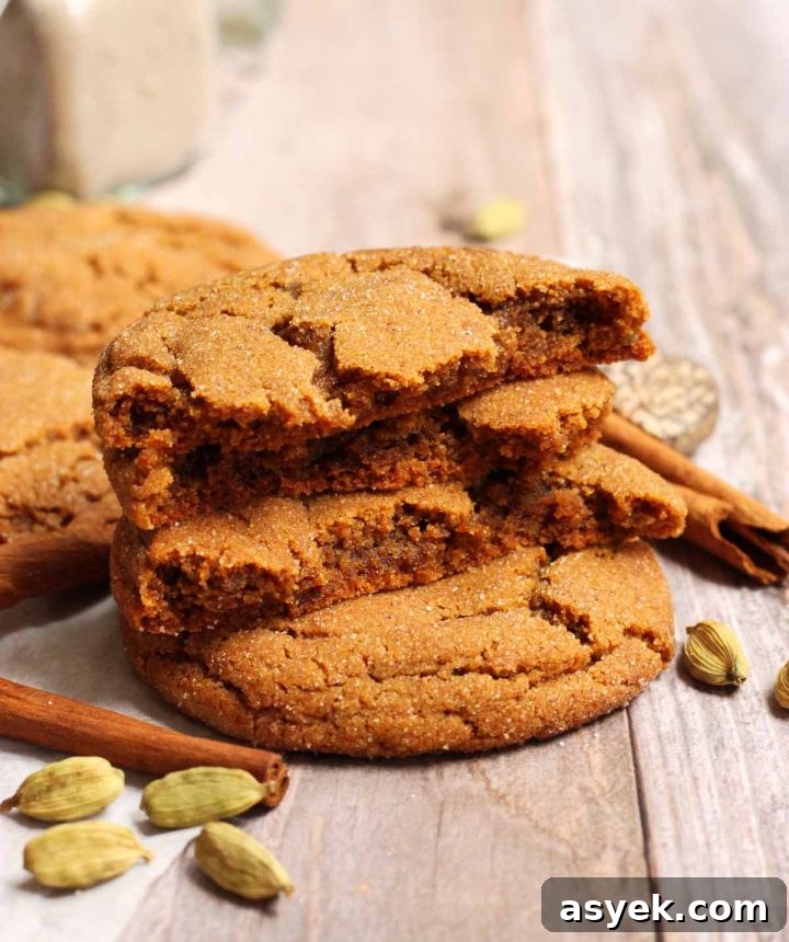 chai molasses cookies