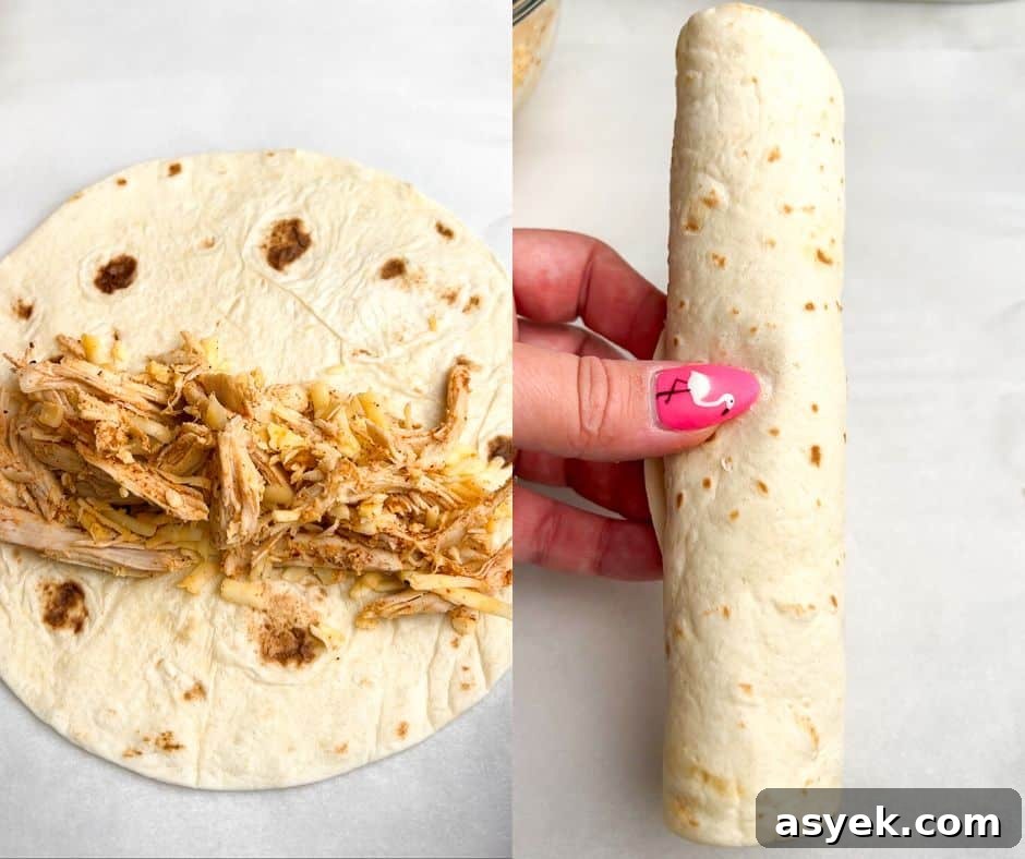 how to roll enchiladas