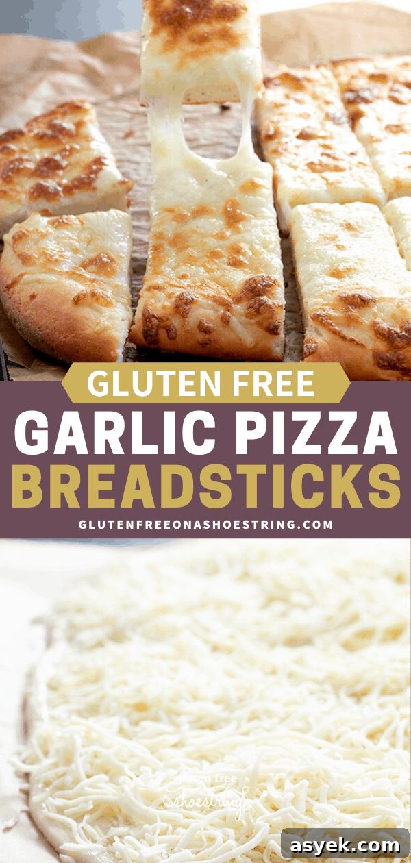Crispy Gluten-Free Garlic Pizza Breadsticks Recipe 7 Garlic pizza breadstick images with a cheesepull and raw