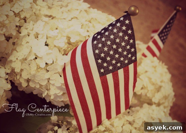 Patriotic Flag Centerpiece - Ohmy-creative.com