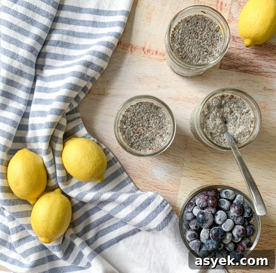Blueberry Lemon Chia Seed Pudding is so versatile and easy to make!