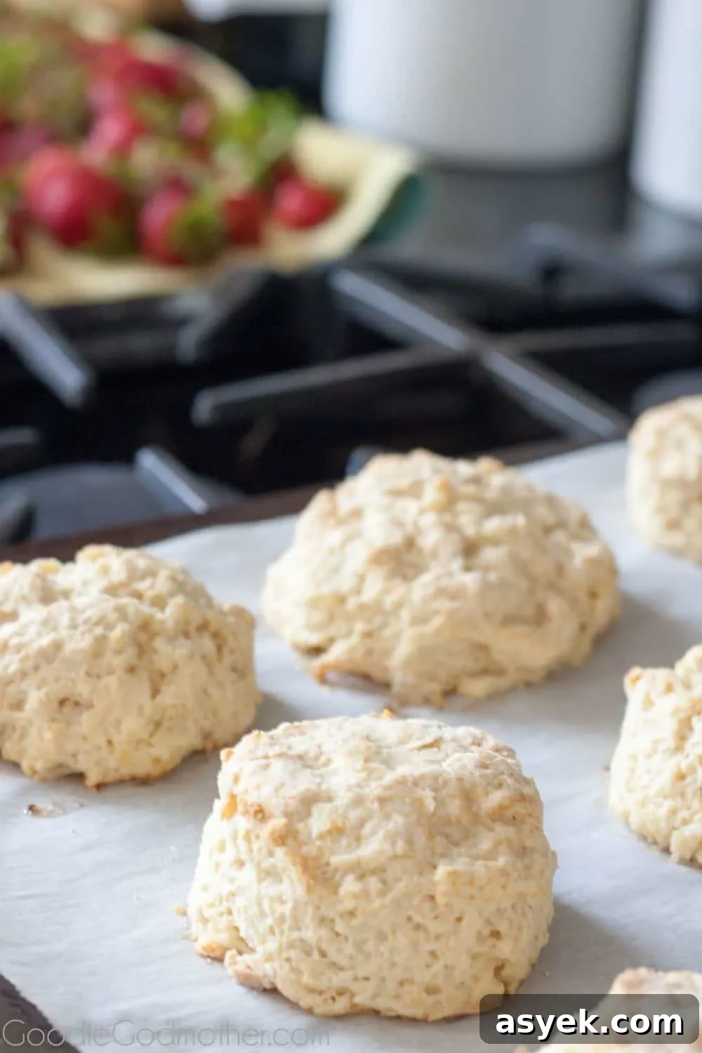 Shortcakes out of the oven