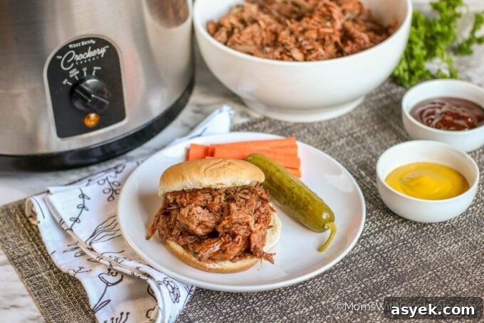 Slow Cooker Pulled BBQ Beef Recipe 3 Slow Cooker BBQ Beef