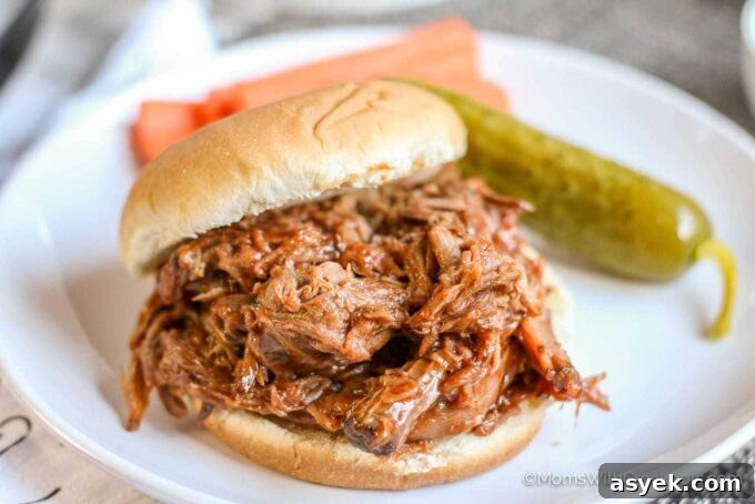 Slow Cooker Pulled BBQ Beef Recipe 4 Slowcooker bbq beef