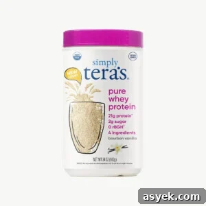 simply teras whey protein powder.