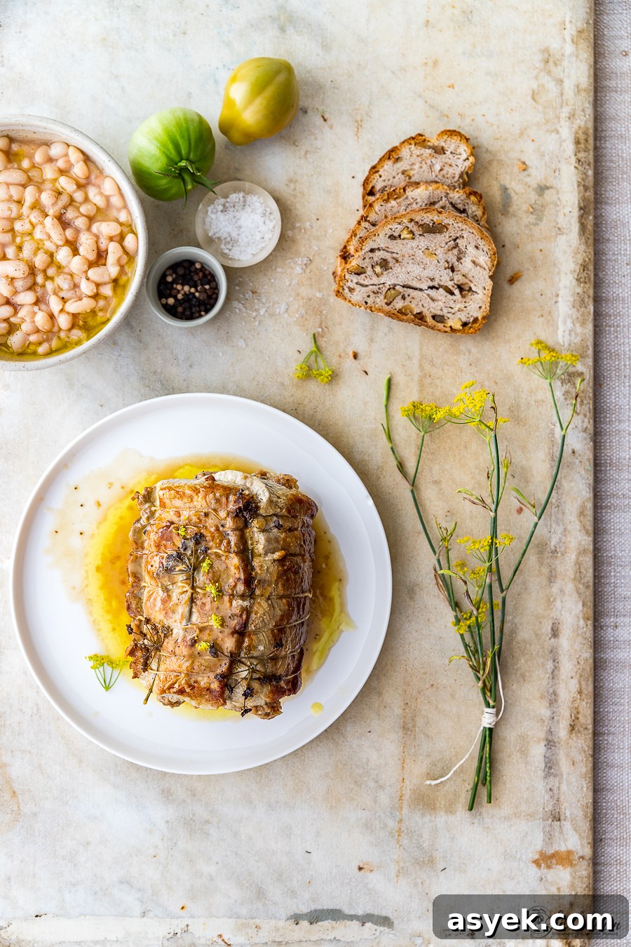 Stuffed pork loin