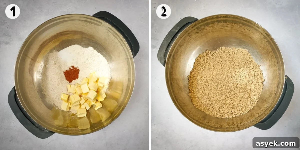 Rub fat into flour